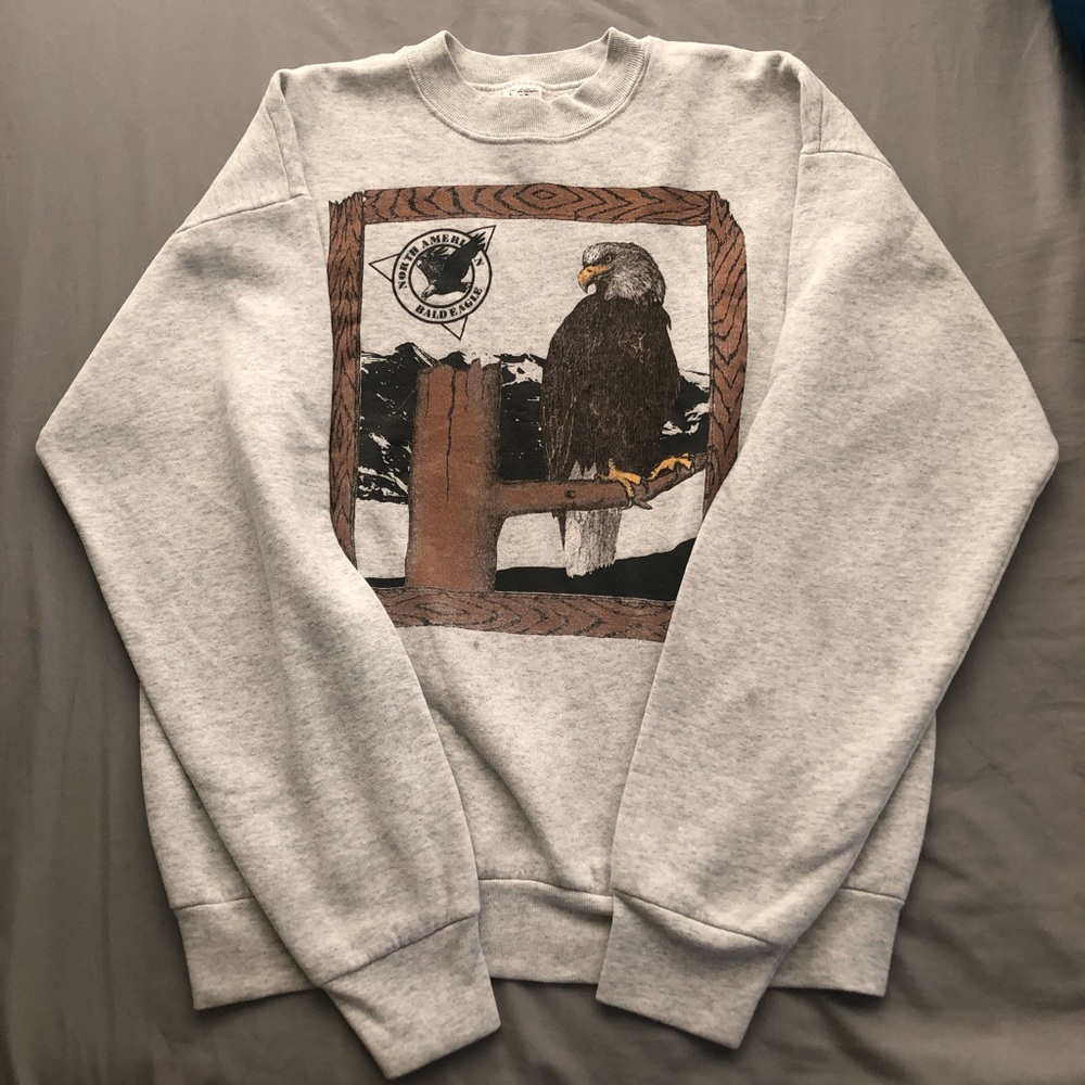 1990's Vintage Bald Eagle Crewneck Sweatshirt